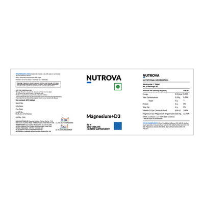 Nutrova Magnesium+D3